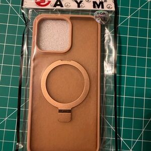 Brown 15 PROMAX Phone Case with Ring Holder